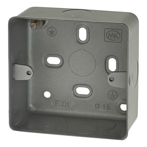 mk steel back boxes|mk single metal back box.